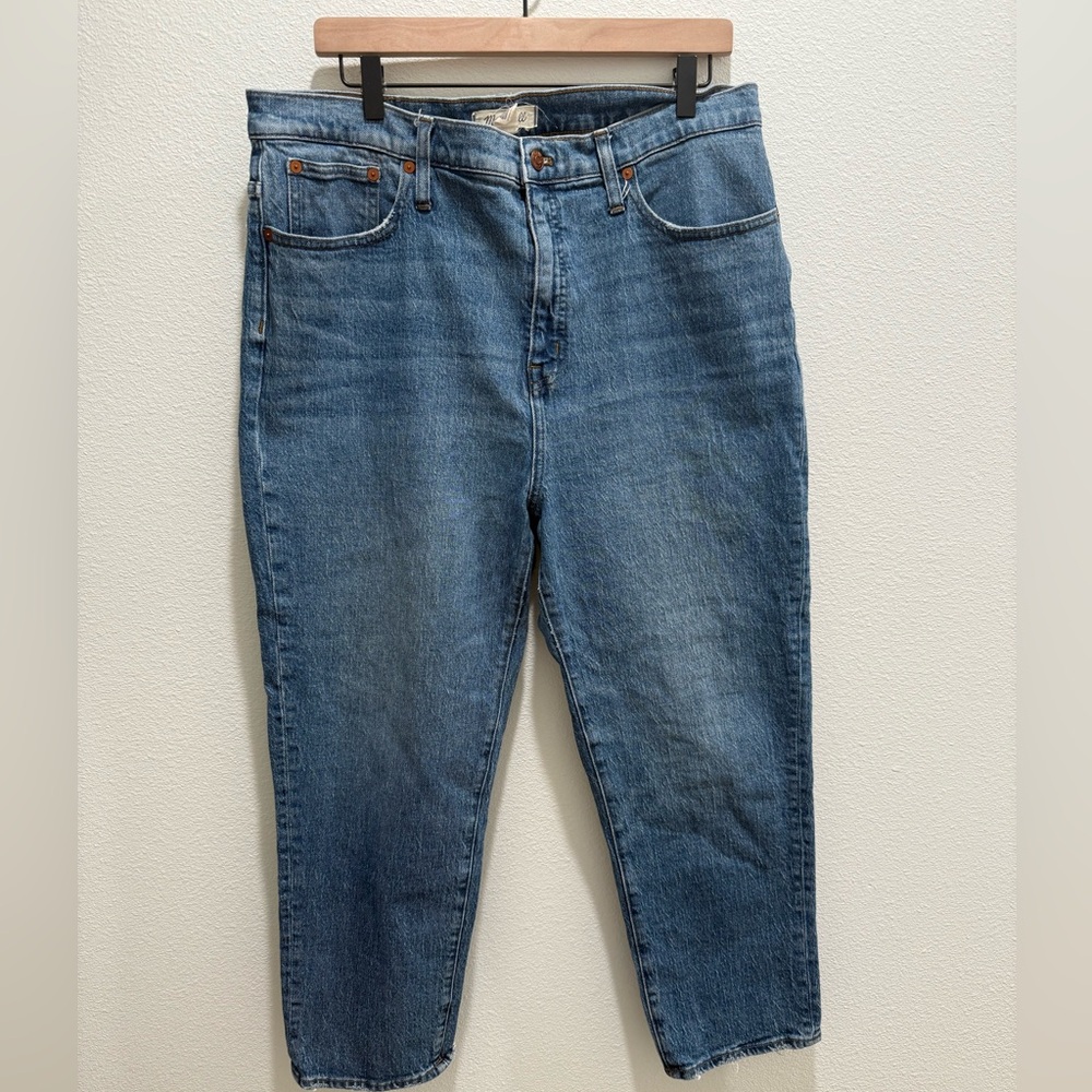 Madewell straight crop jean